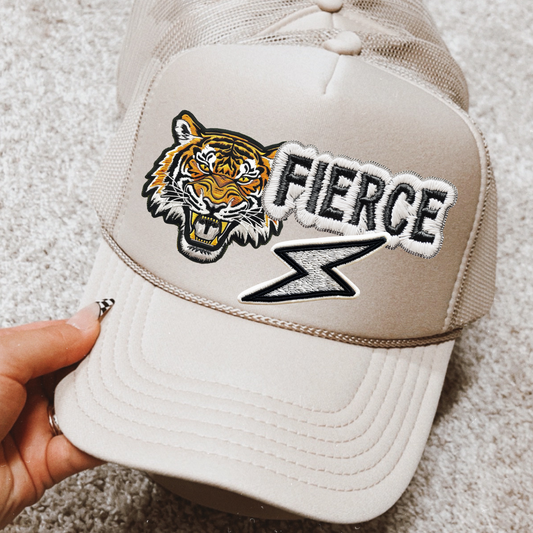 Fierce Faux Embroidery DTF Transfer for Hat (NOT A PATCH)