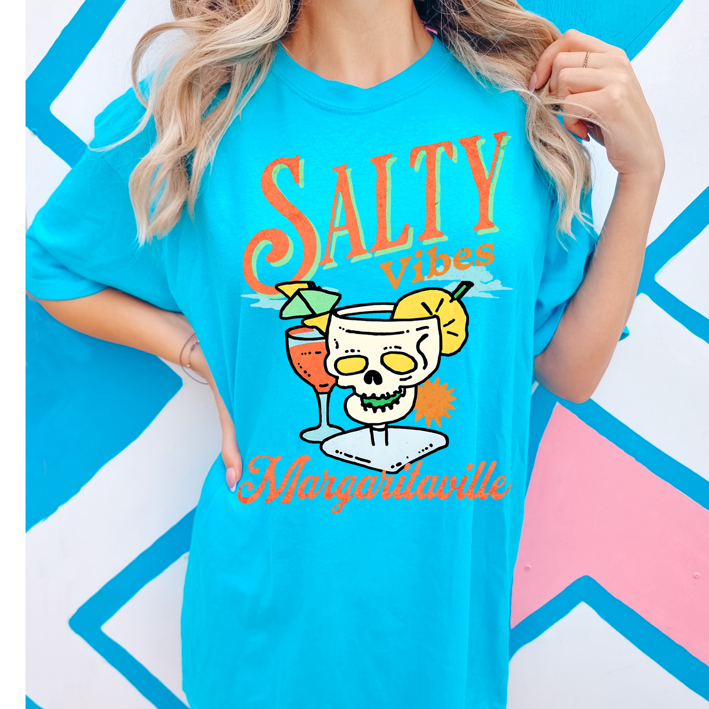 Salty Vibes Margaritaville DTF Transfer