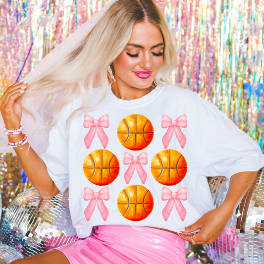 Coquette Basketball Preppy DTF Transfer