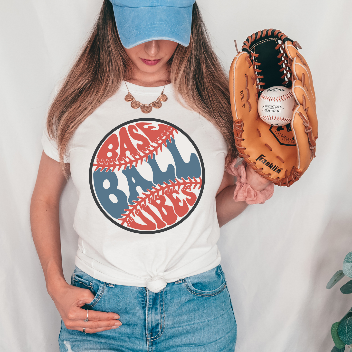 Baseball Vibes Vintage DTF Transfer