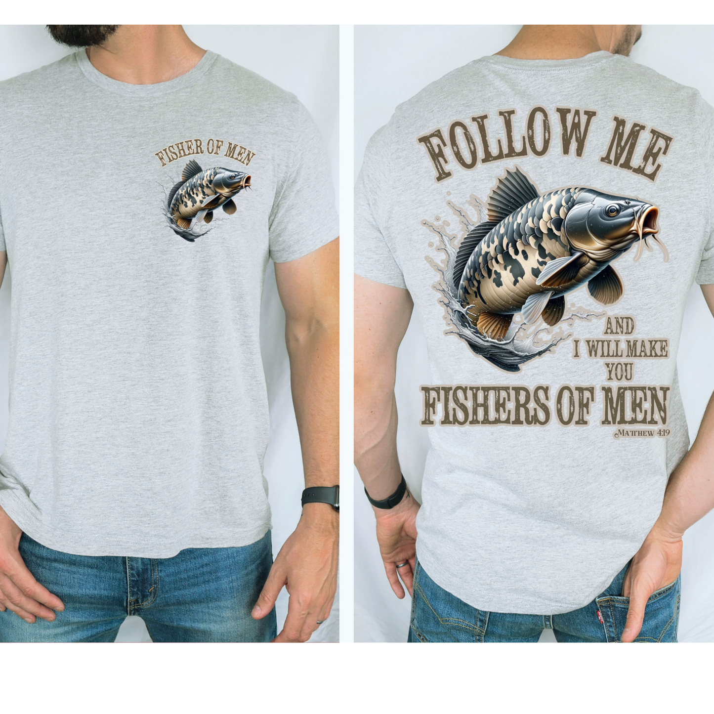 Follow Me, and I will Make You Fishers of Men Faith DTF Transfer