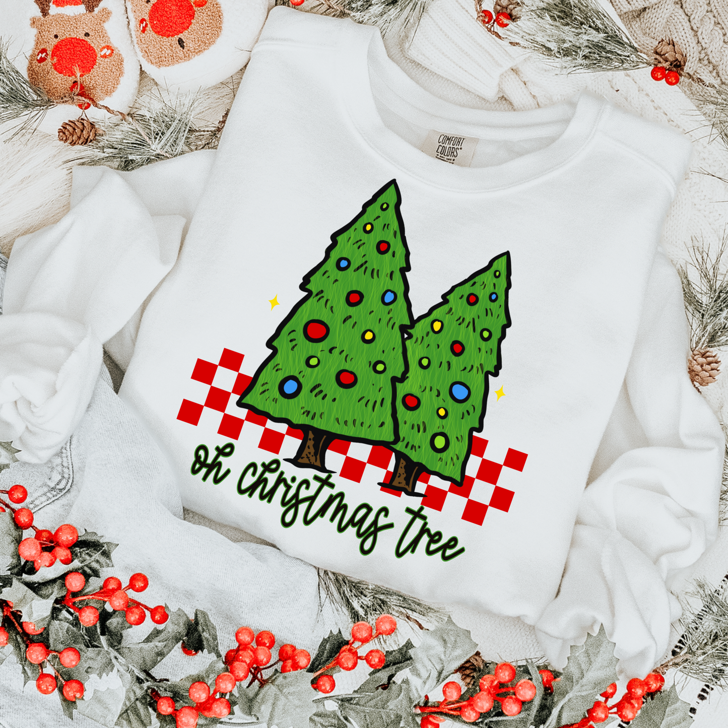 Oh Christmas Tree Retro PNG Digital Download