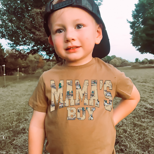 Duck Hunting Camo Mama's Boy DTF Transfer
