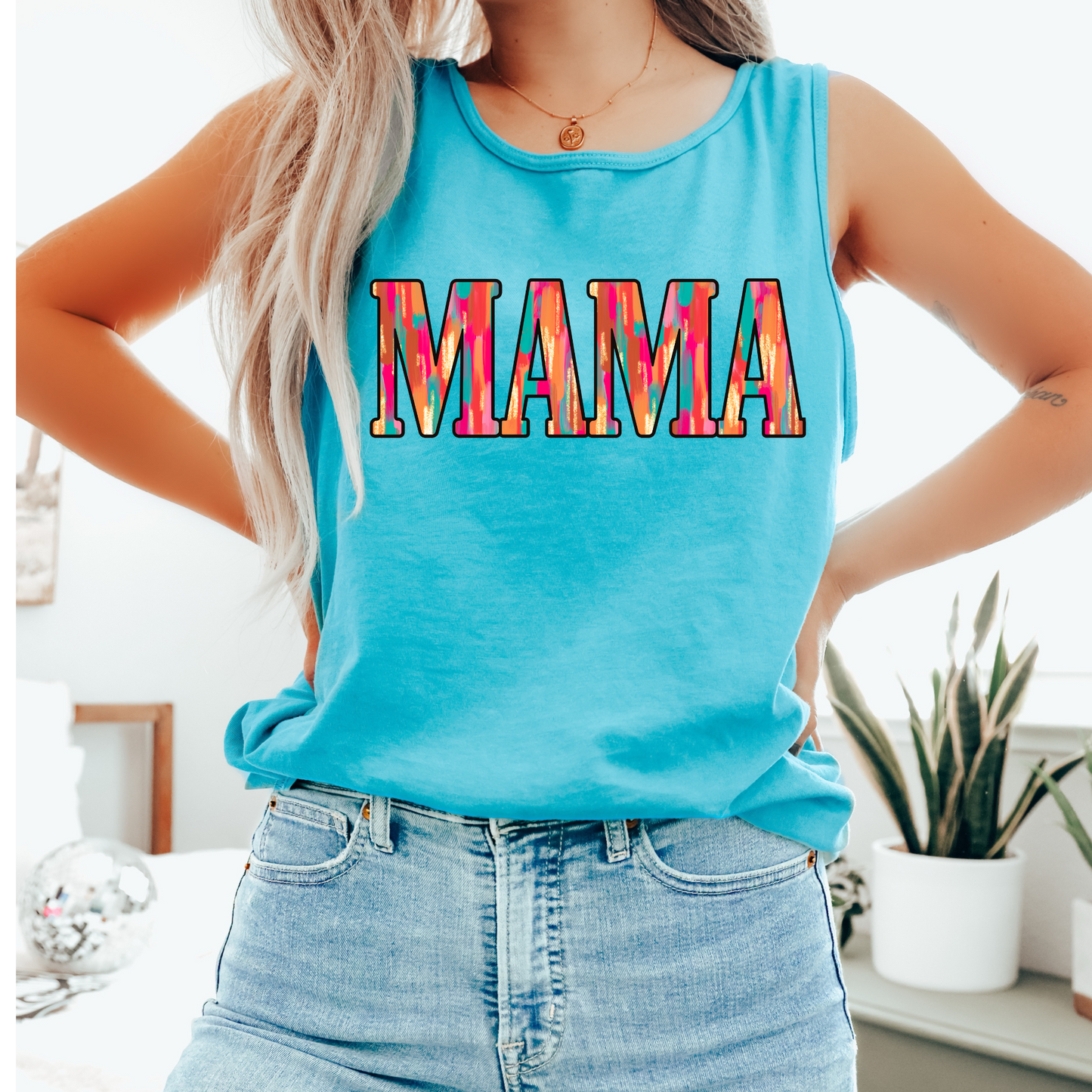 Brushstroke Trendy Mama PNG Digital Download