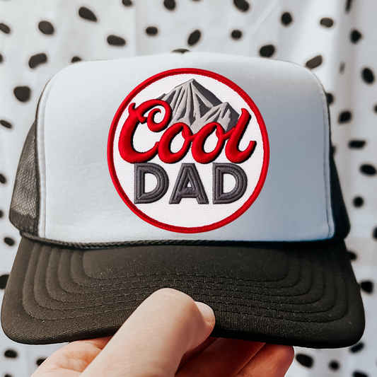 Cool Dad Faux Embroidery DTF Transfer for Hat (NOT A PATCH)