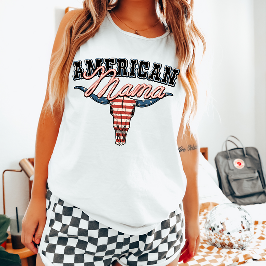 American Mama 4th of July DTF Transfer