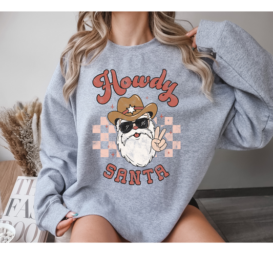 Howdy Santa DTF Transfer