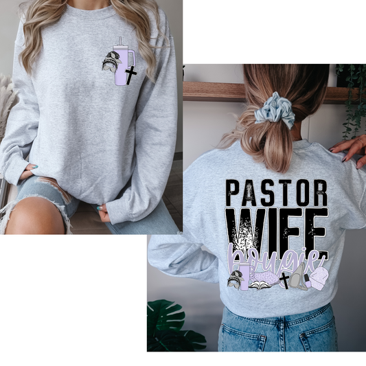 Pastor Wife Bougie (FRONT + BACK INCLUDED) DTF Transfer