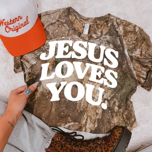 Jesus Loves You DTF Transfer