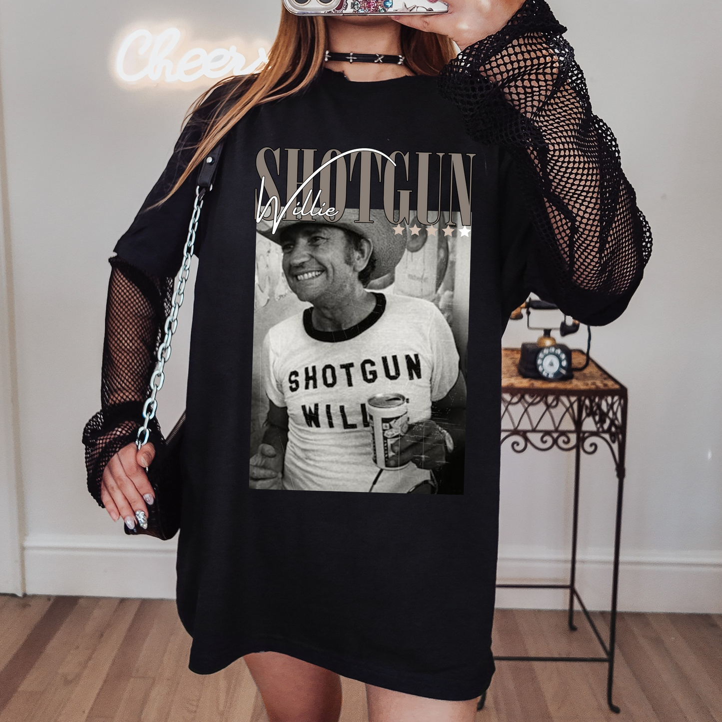 Vintage 90's Shotgun W DTF Transfer