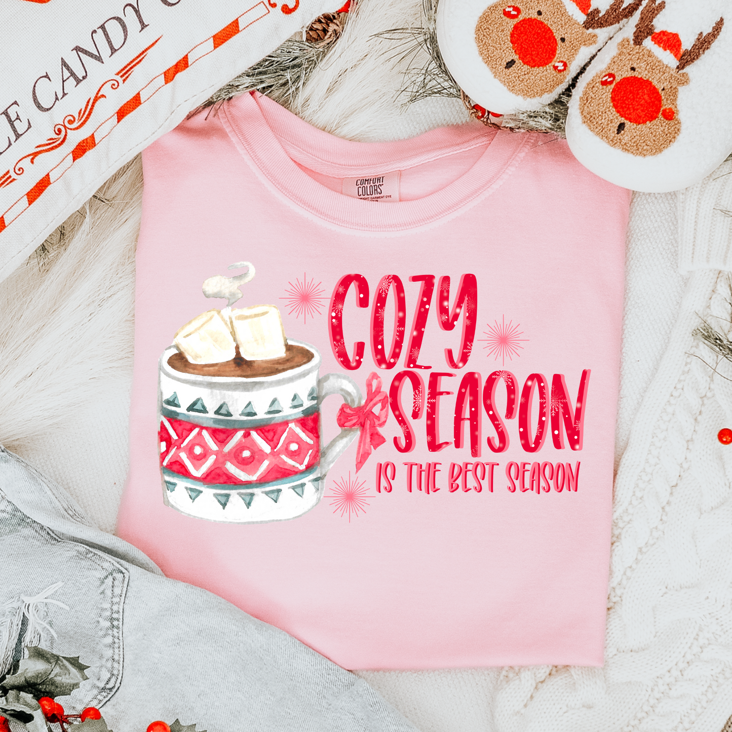 Cozy Season Hot Chocolate Winter PNG Digital Download