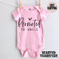 Promoted To Uncle Pregnancy Announcement Onesie®, Uncle Baby Bodysuit, Reveal Pregnancy Announcement, Cute, Trendy Uncle Bodysuit