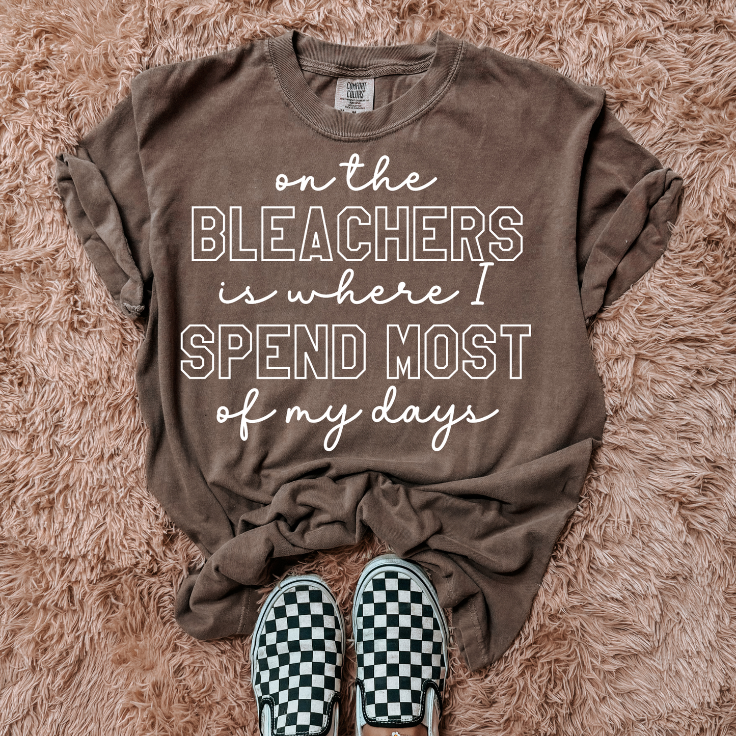 On the Bleachers White Sports DTF Transfer