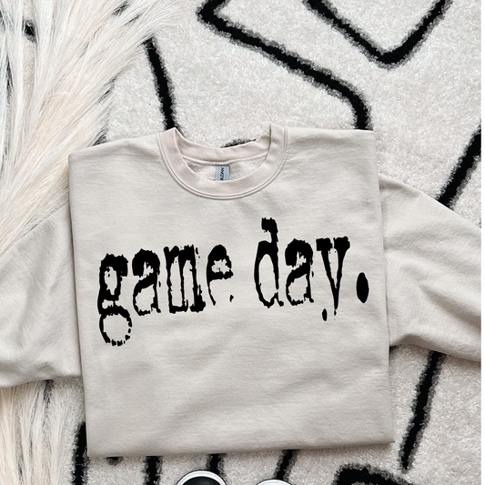 Distressed Game Day DTF Transfer