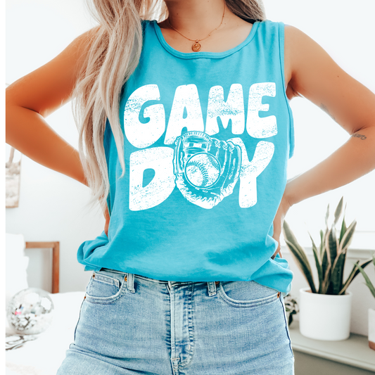 Distressed Game Day Baseball DTF Transfer