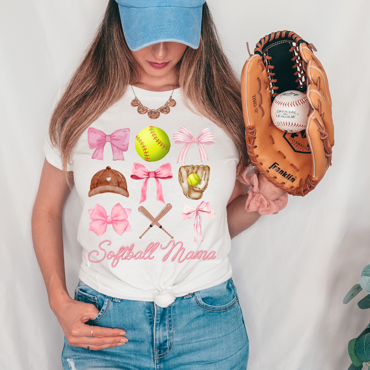 Softball Mama Coquette Variation DTF Transfer