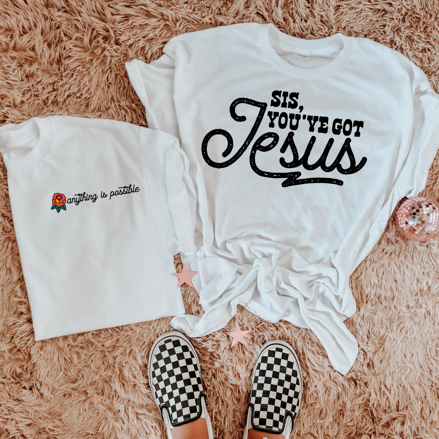 Sis, You've Got Jesus Text (POCKET + BACK INCLUDED) DTF Transfer