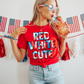 Red, White, & Cute Tie Dye 4th of July DTF Transfer