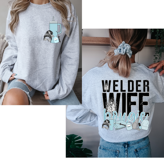 Welder Wife Bougie (FRONT + BACK INCLUDED) DTF Transfer