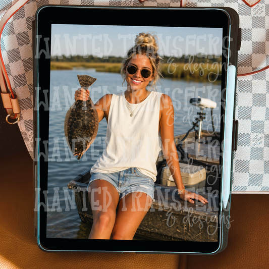 Ivory Comfort Colors Tank C9360 Southern Flounder Fishing Scene - Ivory - Tank Top Mockup (Copy) (Copy)