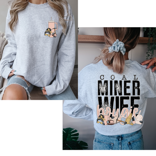 Coal Miner Wife Bougie (FRONT + BACK INCLUDED) DTF Transfer