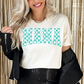 Teal Checkered Distressed Mama DTF Transfer