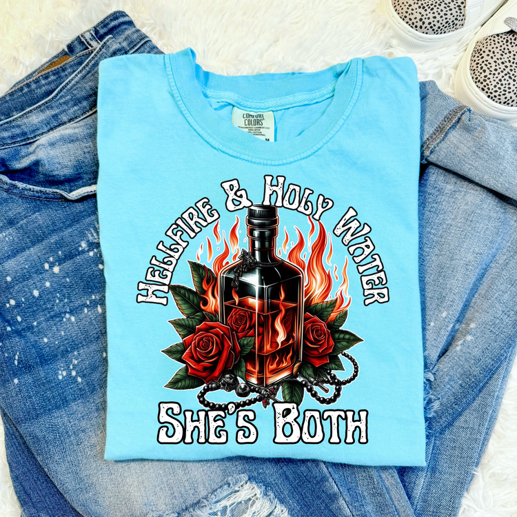 Hellfire & Holy Water Western DTF Transfer