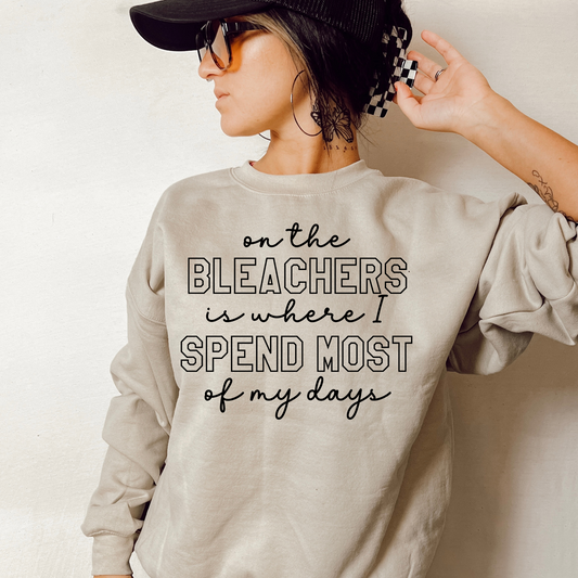 On the Bleachers Black Sports DTF Transfer