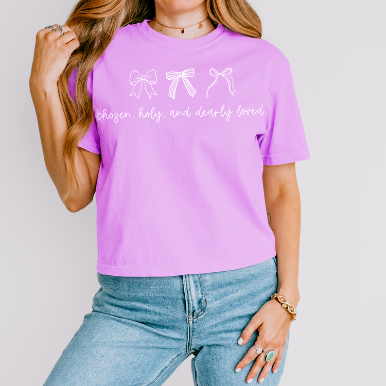 Chosen, Holy, & Loved Faith Single Color Screen Print Transfer