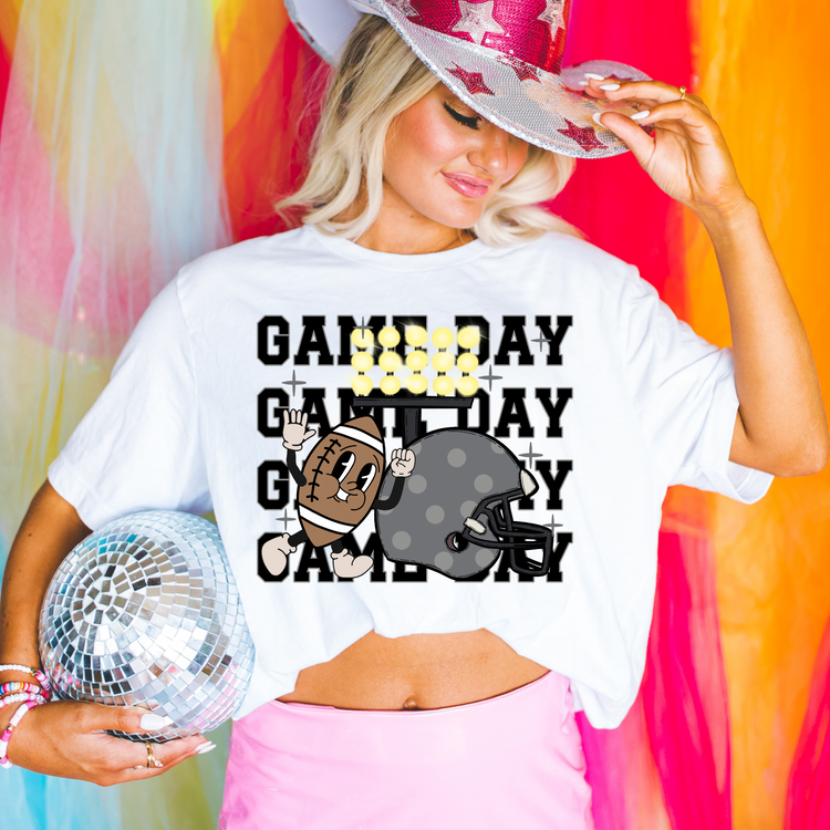 Gameday Dark Grey Football DTF Transfer