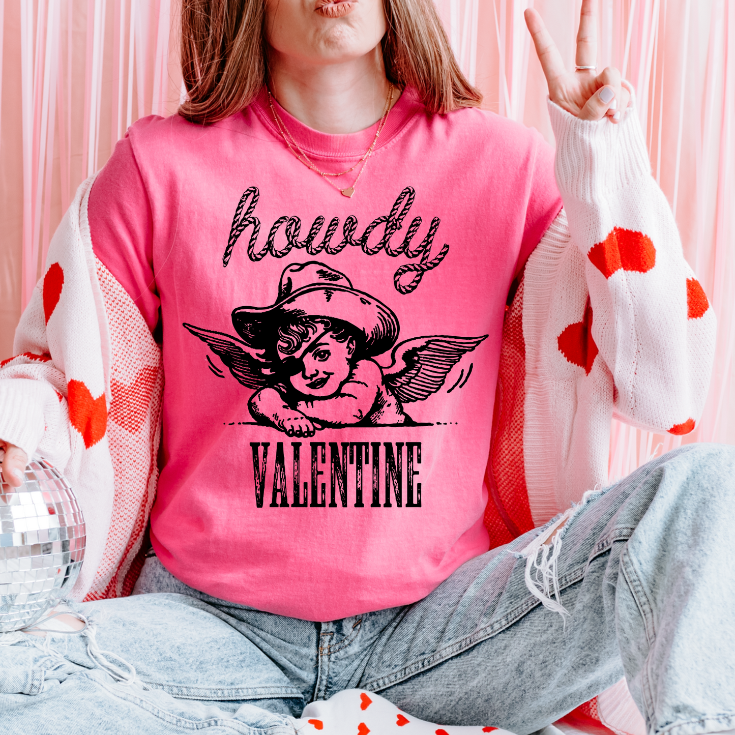 Howdy Valentine's Western PNG Digital Download