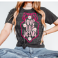 Love Like Jesus Retro Floral Faith PNG Digital Download