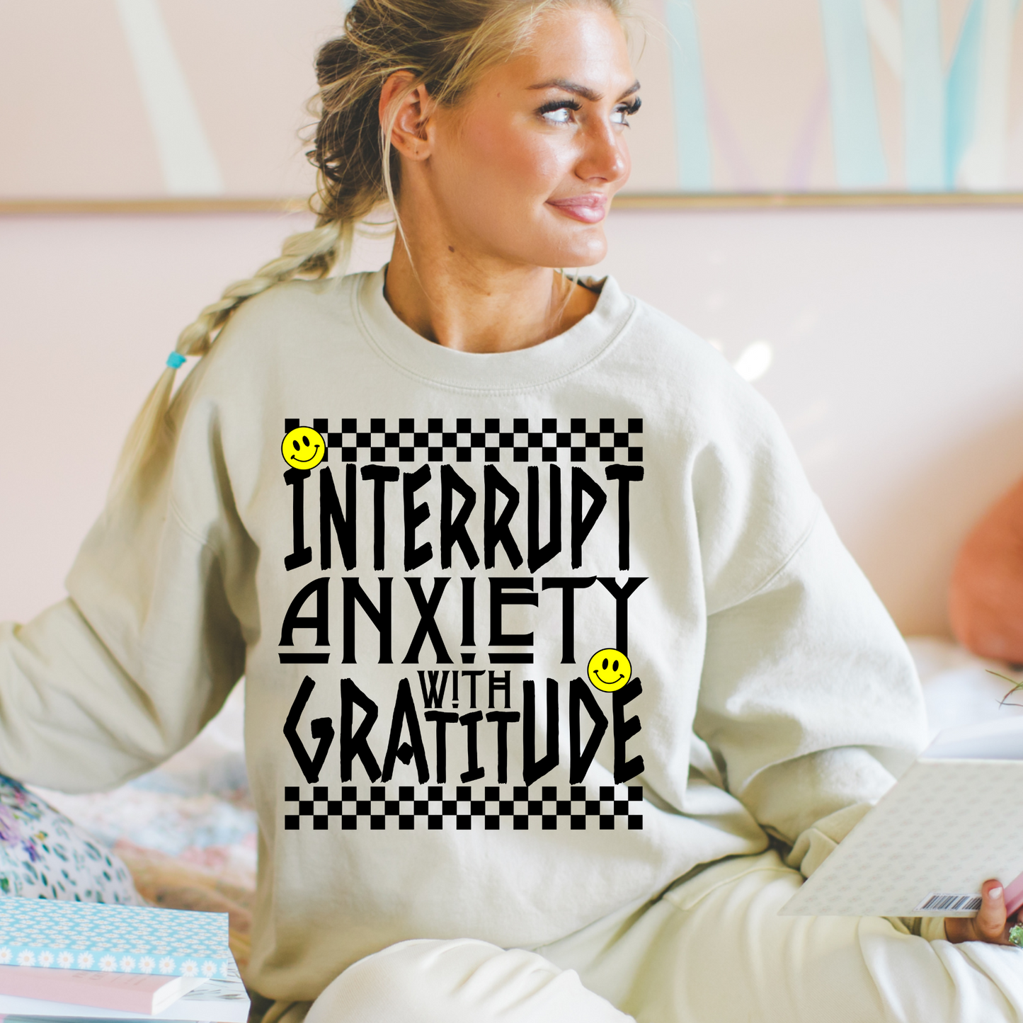 Interrupt Anxiety with Gratitude DTF Transfer