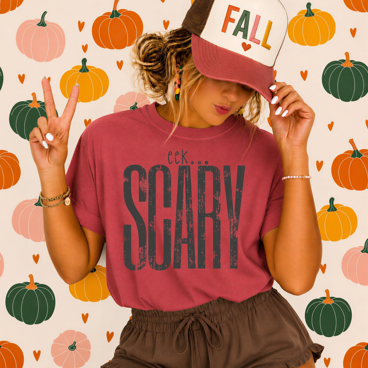 Eek Scary Halloween DTF Transfer