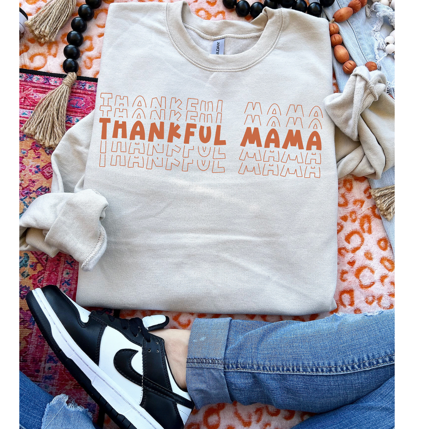 Thankful Mama Thanksgiving DTF Transfer