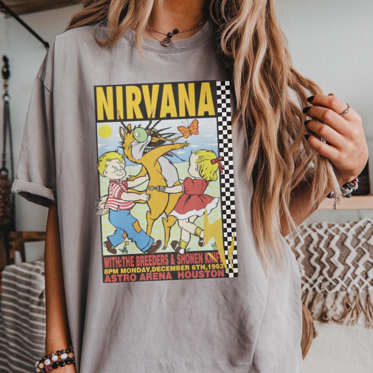 Checkered Astro Arena DTF Transfer