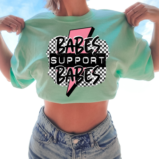 Babes Support Babes Retro DTF Transfer
