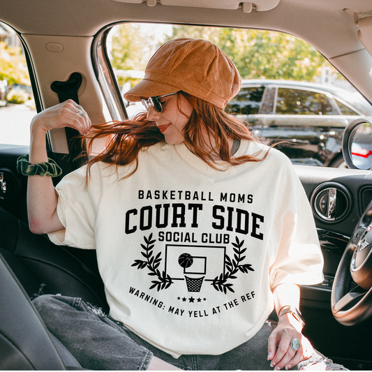 Basketball Moms Court Side Social Club DTF Transfer