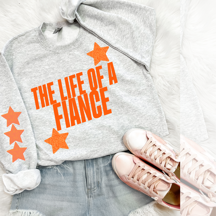 The Life of a Fiance with Sleeve DTF Transfer