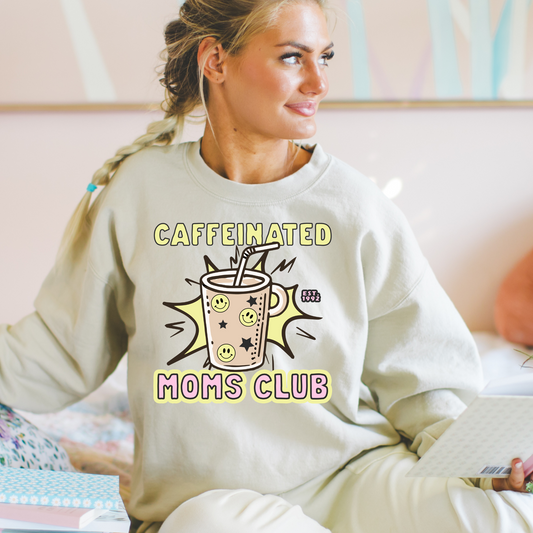 Caffeinated Moms Club DTF Transfer