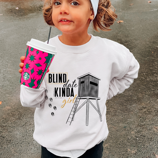 Blind Date Kinda Girl Hunting Toddler/Youth Film Screen Print Transfer