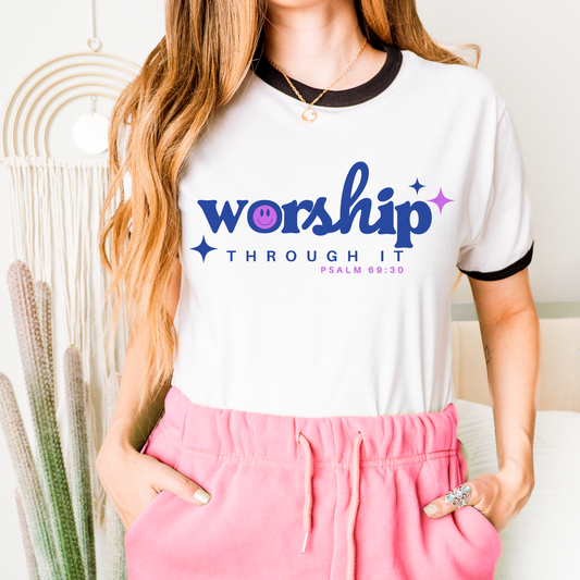 Worship Through It Faith DTF Transfer