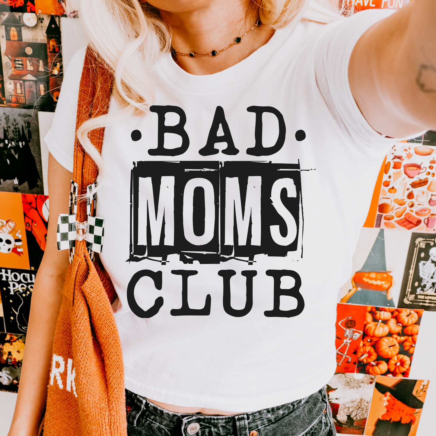 Bad Moms Club Black DTF Transfer
