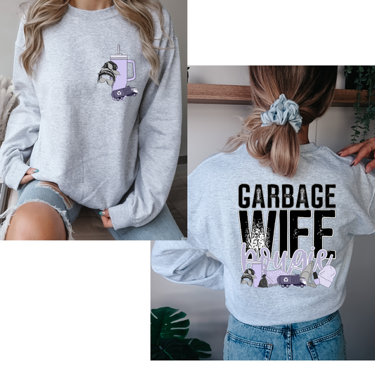 Garbage Wife Bougie (FRONT + BACK INCLUDED) DTF Transfer