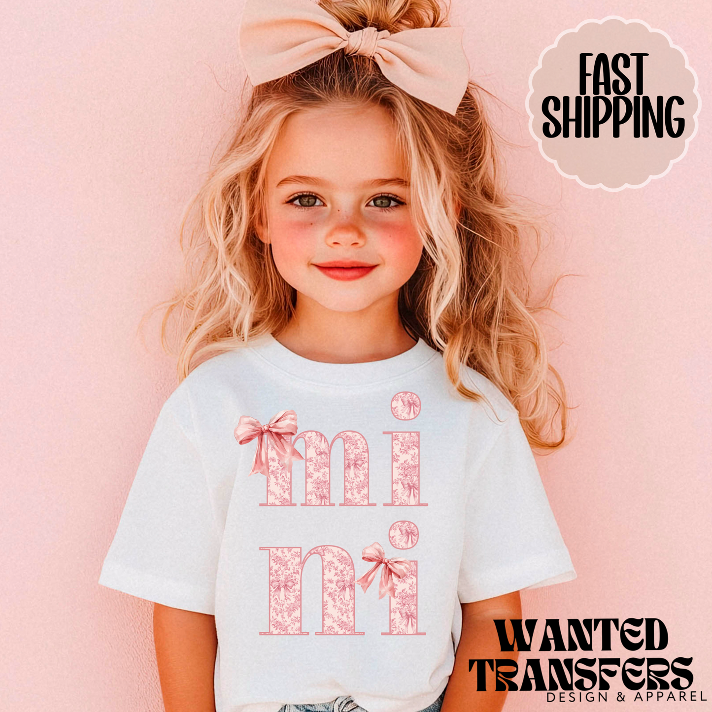 Floral Mini, Trendy Floral Kids Graphic Tee, Girls, Mommy and Me, Trendy Kids Tee, Everyday Tee