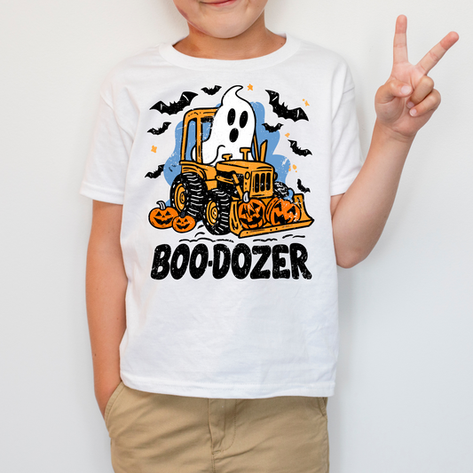 Boo-Dozer Toddler/Youth Film Screen Print Transfer