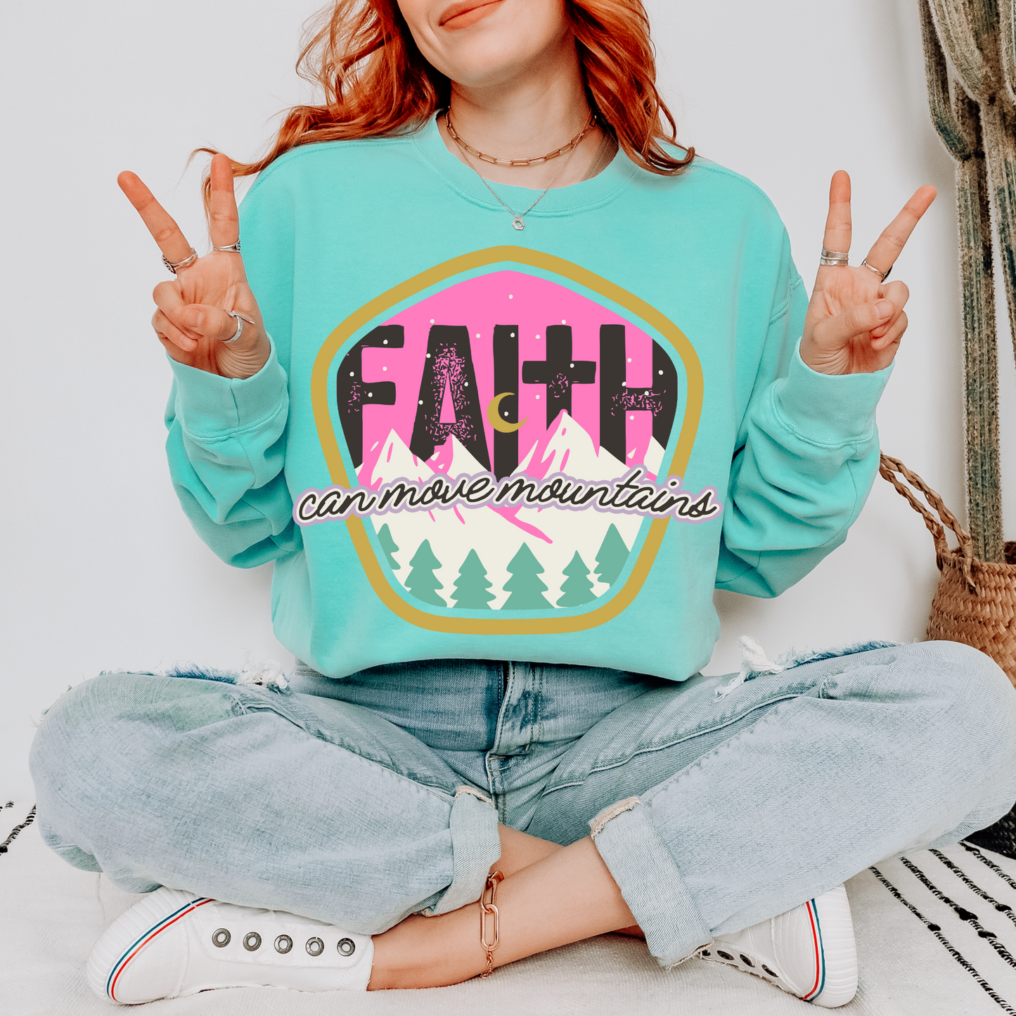 Faith Can Move Mountains DTF Transfer