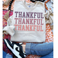 Thankful Purple Retro Repeated Thanksgiving DTF Transfer