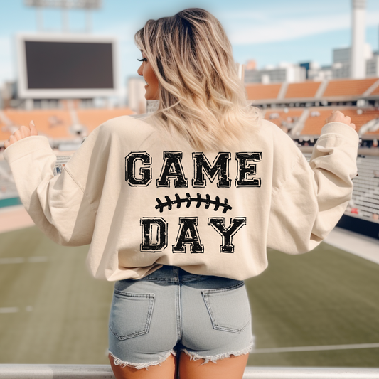 Game Day Football Distressed DTF Transfer