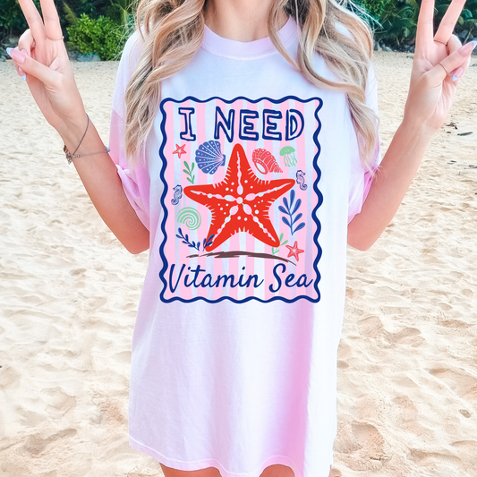 I Need Vitamin Sea Summer DTF Transfers